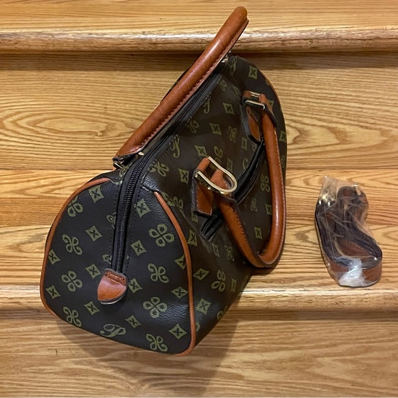 NWT Elegant Brown DIOPHY Monogram Woman’s Handbag Purse - Picture 4 of 15